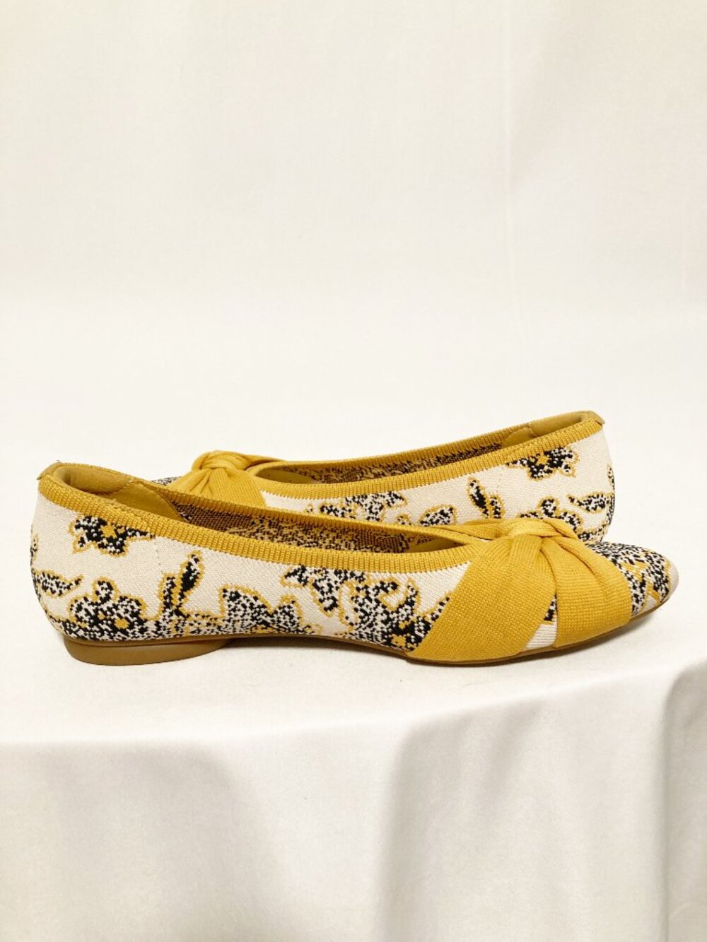 VIVAIA Bibi Almond-Toe Knotted Flats Size EU 38 US 7-7.5 - Picture 6 of 10